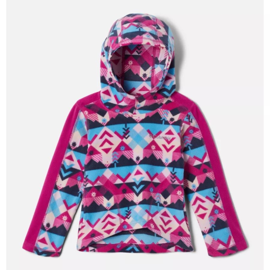 Columbia Nocturnal Checkpoint/Wild Fuchsia Girls' Toddler Glacial Hoodie