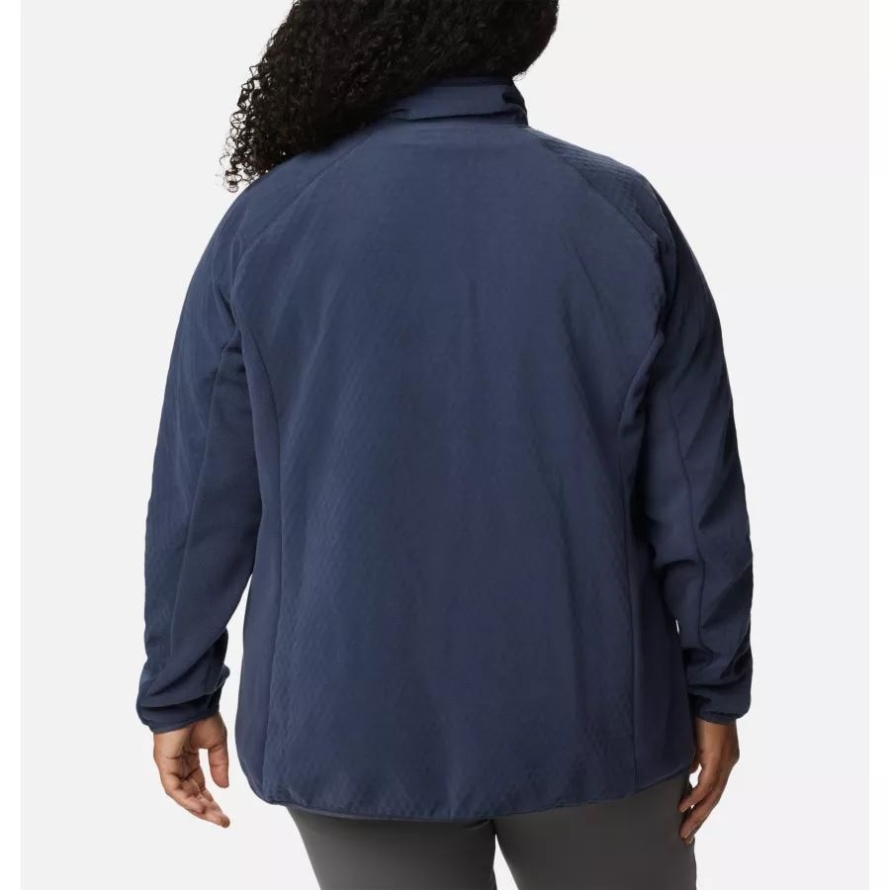Columbia Nocturnal/Dark Nocturnal Women's Outdoor Tracks Full Zip Fleece Jacket Plus Size