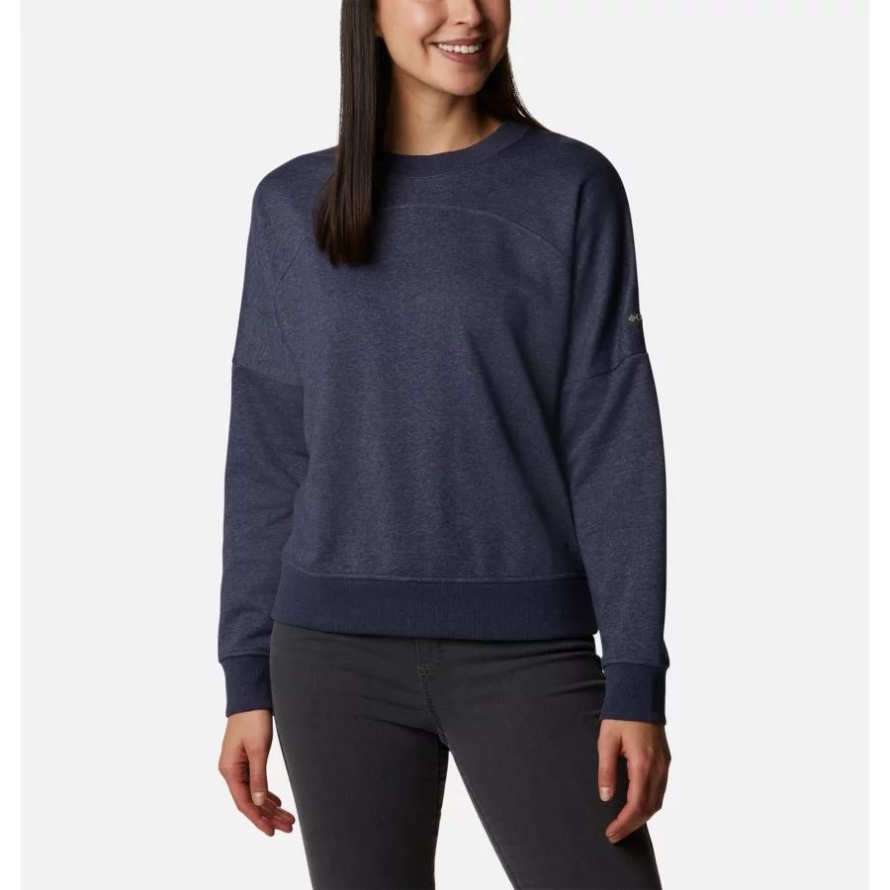 Columbia Nocturnal Heather/Nocturnal Women's Columbia Lodge French Terry Crew