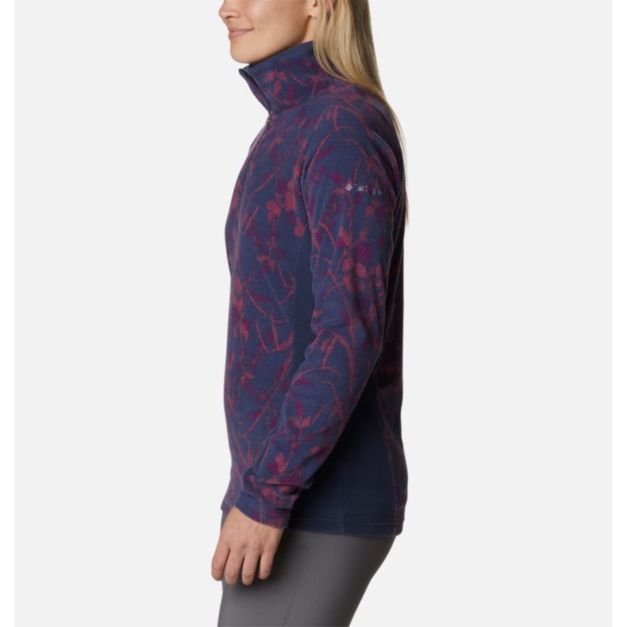 Columbia Nocturnal Herringtones Print Women's Glacial IV Print Half Zip Pullover