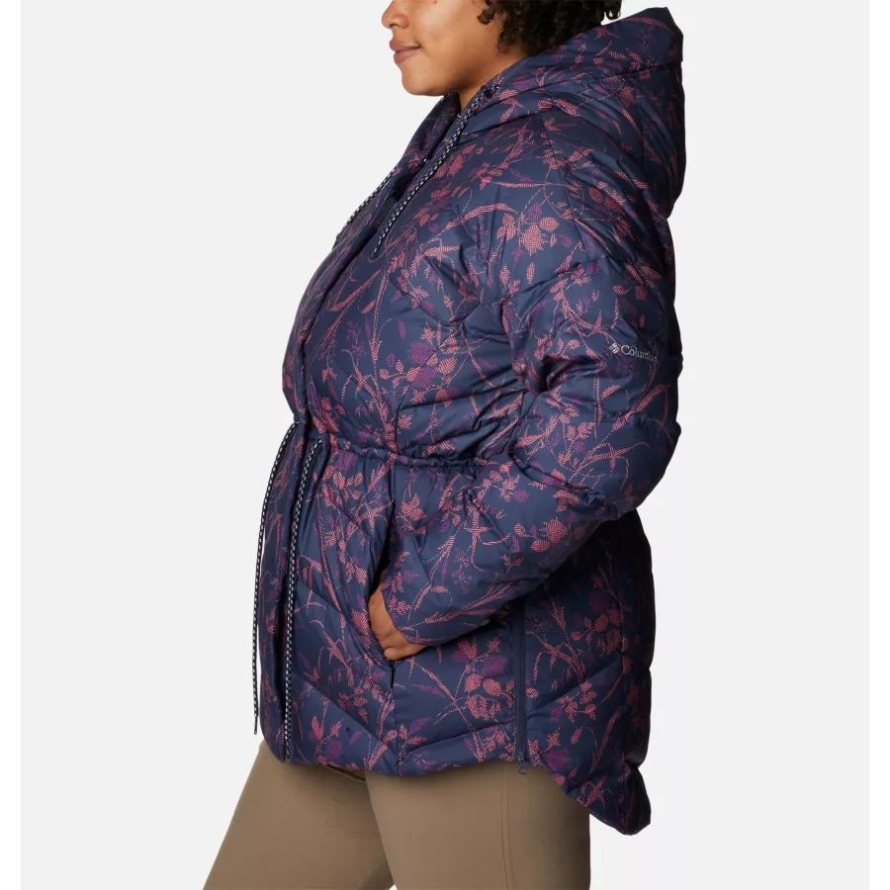 Columbia Nocturnal Herringtons Print Women's Icy Heights II Down Novelty Jacket Plus Size
