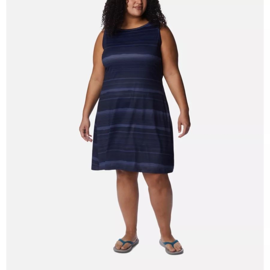 Columbia Nocturnal/Horizons Stripe Women's Chill River Printed Dress Plus Size