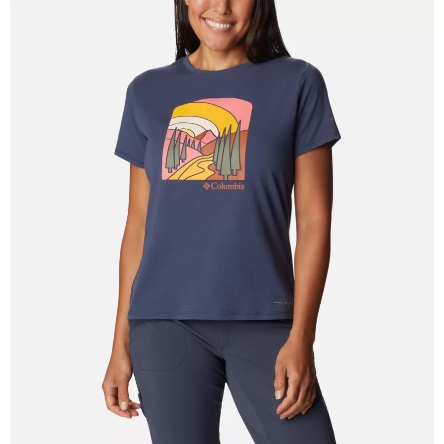 Columbia Nocturnal/Suntrek Hills Women's Sun Trek II Technical Graphic T-Shirt