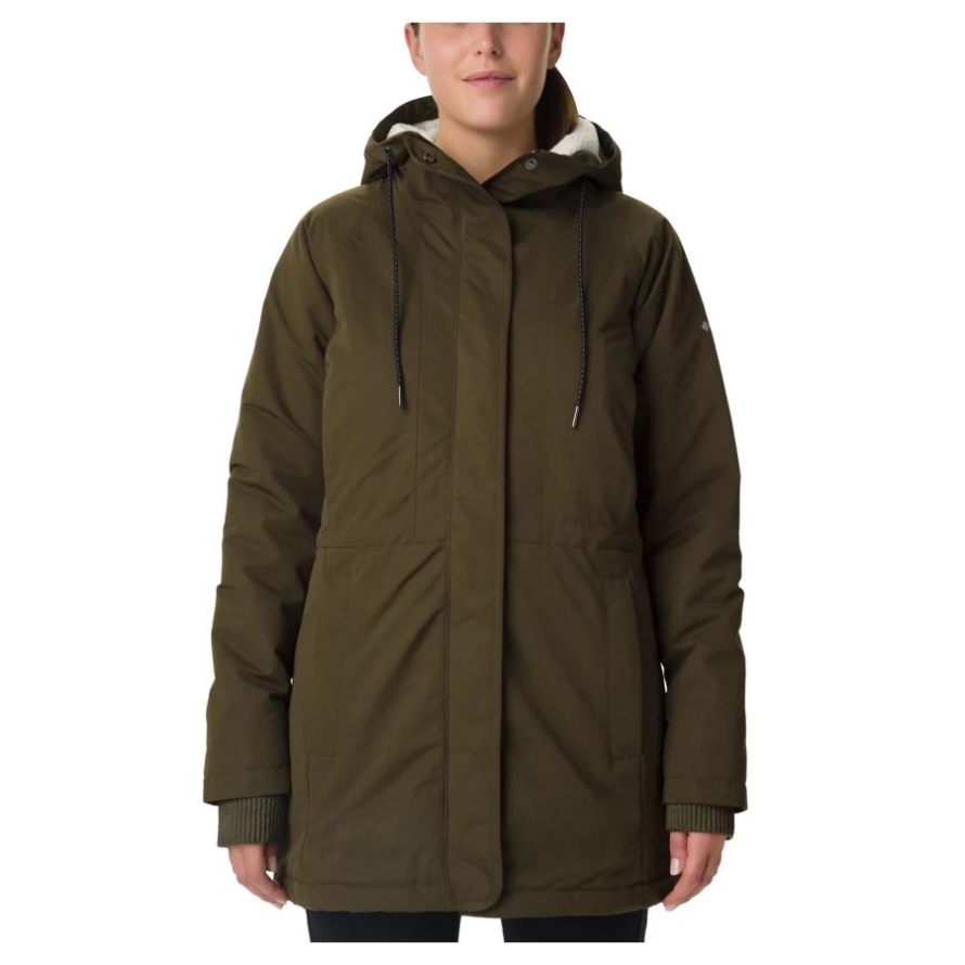 Columbia Olive Green Women's South Canyon Sherpa Lined Waterproof Parka