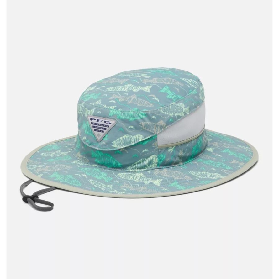 Columbia PFG Super Backcast Booney Hat Safari/Fishfinder Print