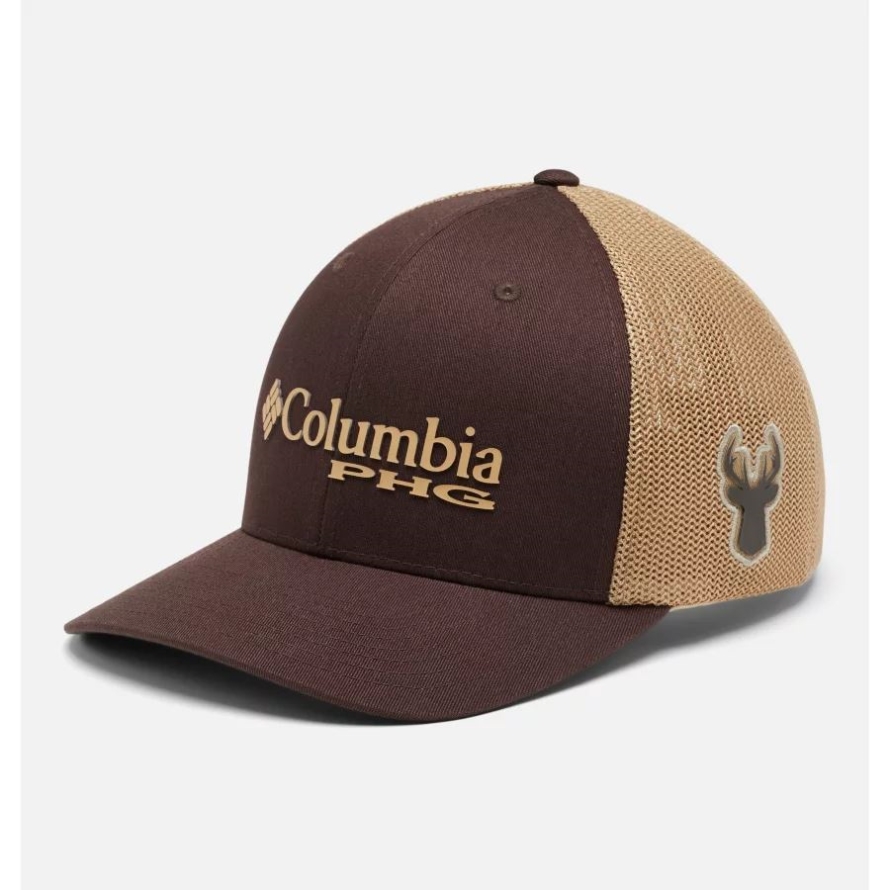 Columbia PHG Logo Mesh Ball Cap High Crown Cordovan/Deer