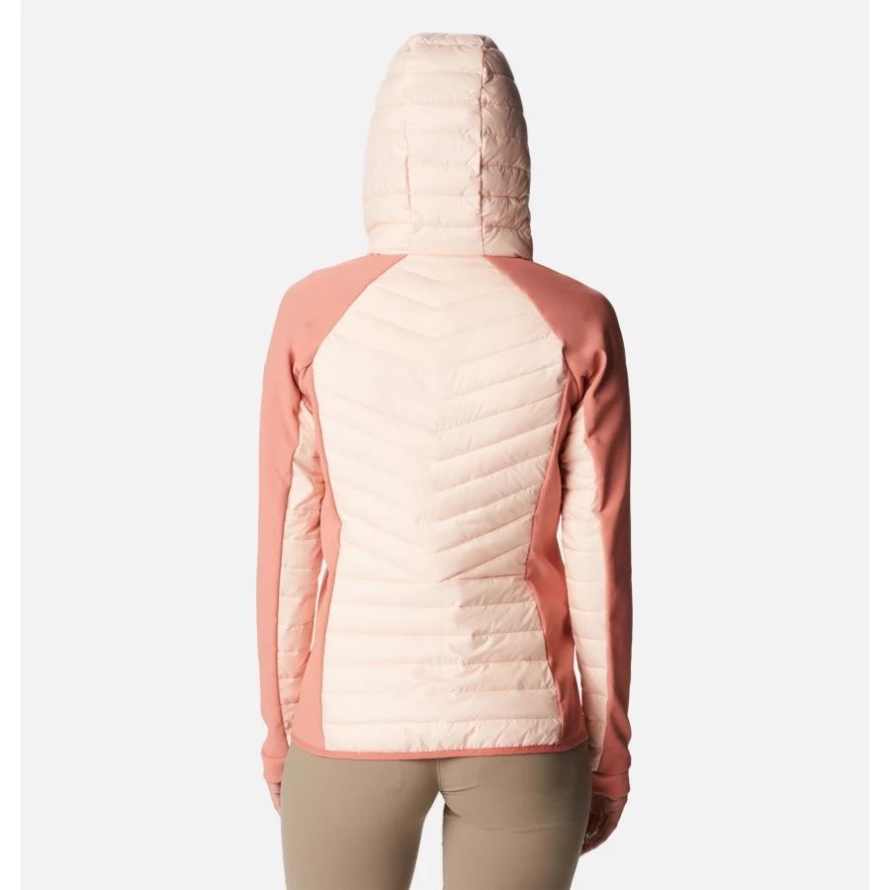 Columbia Peach Blossom/Dark Coral Women's Powder Lite Insulated Hybrid Hooded Jacket