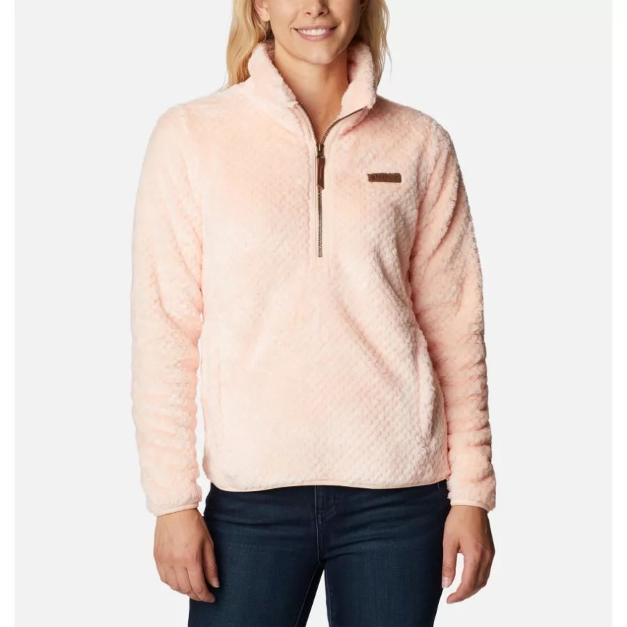 Columbia Peach Blossom Women's Fire Side Quarter Zip Sherpa Fleece