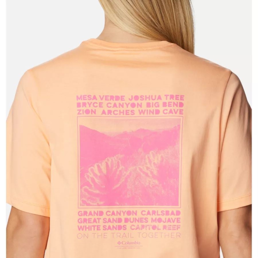 Columbia Peach/Hike NP Graphic Women's North Cascades Graphic T-Shirt