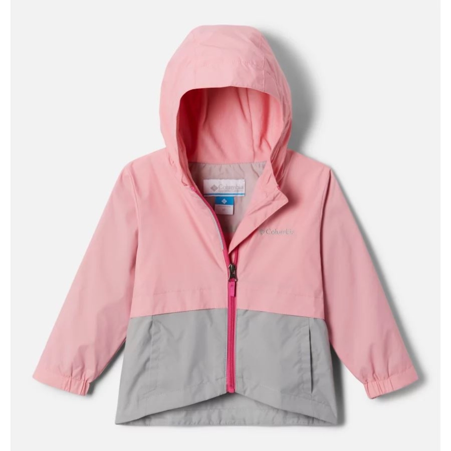 Columbia Pink Orchid/Columbia Grey Girls' Toddler Rain-Zilla Jacket