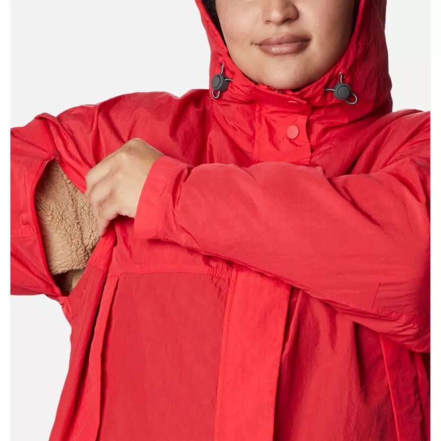 Columbia Red Lily Women's Laurelwoods Interchange Jacket Plus Size