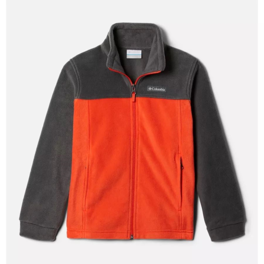 Columbia Red Quartz/Shark Boys' Steens Mountain II Fleece Jacket