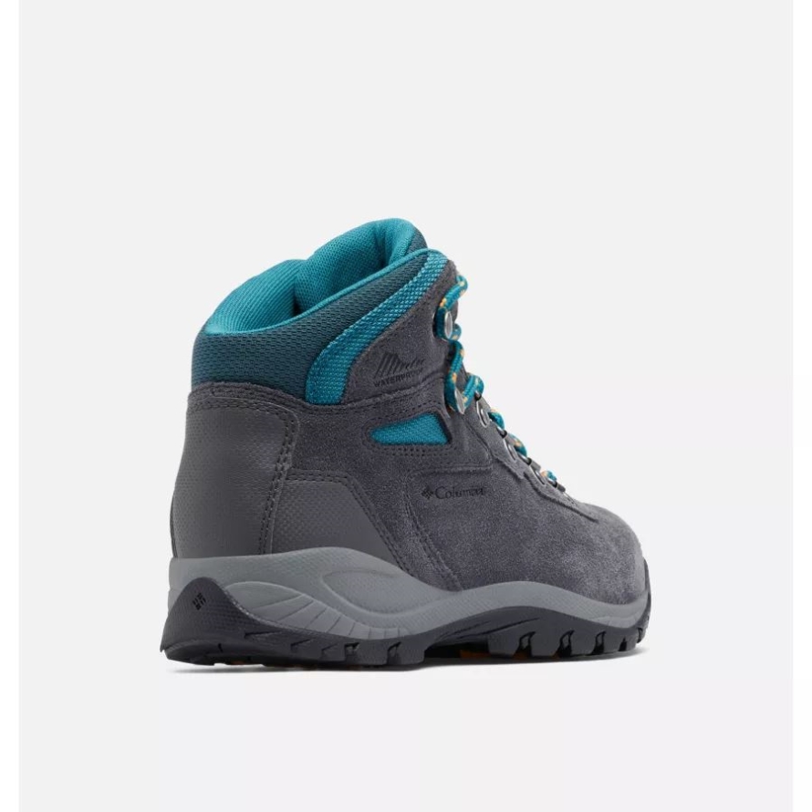 Columbia Shark/River Blue Women's Newton Ridge Plus Waterproof Amped Hiking Boot Wide