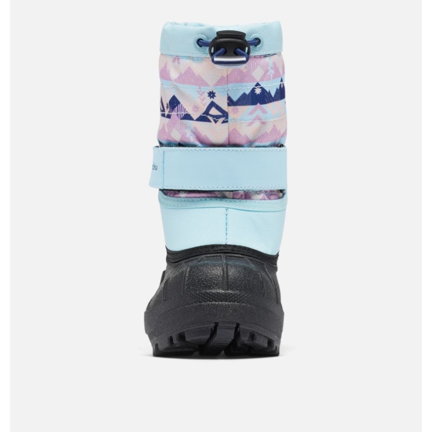 Columbia Spring Blue/Dark Nocturnal Toddler Powderbug Plus II Print Snow Boot