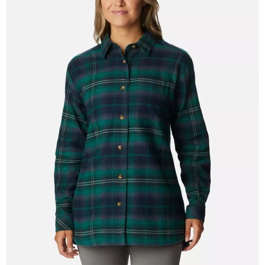 Columbia Spruce Multi Tartan Women's Holly Hideaway Flannel Shirt