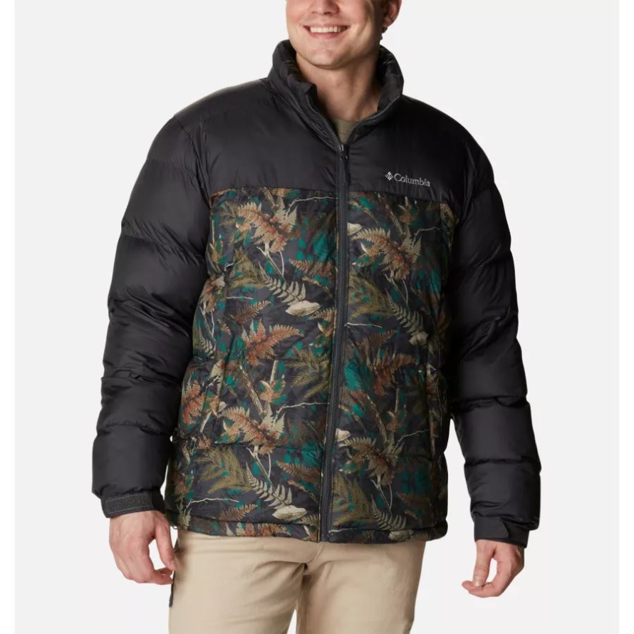 Columbia Spruce North Woods Print/Shark Men's Pike Lake Insulated Jacket