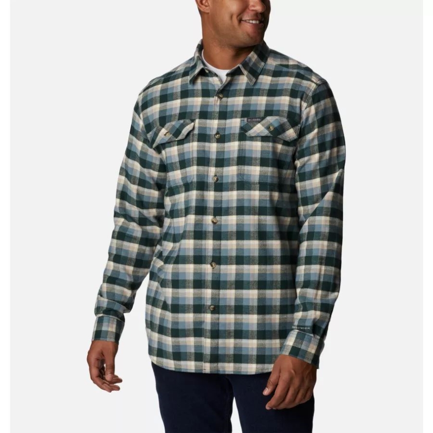 Columbia Spruce Shadow Plaid Men's Flare Gun Stretch Flannel Shirt