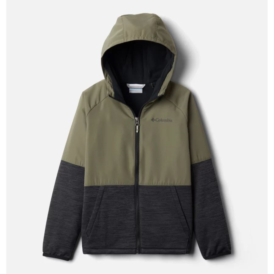 Columbia Stone Green/Black Heather Boy's Out-Shield Dry Fleece