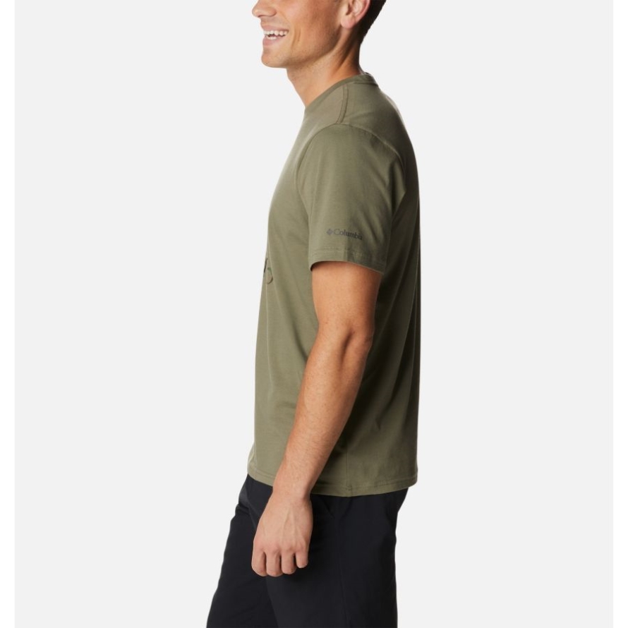 Columbia Stone Green/CSC Camo Graphic Men's Rapid Ridge Graphic T-Shirt