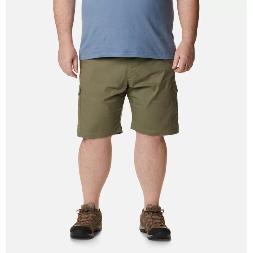 Columbia Stone Green Men's Brentyn Trail Cargo Shorts Big