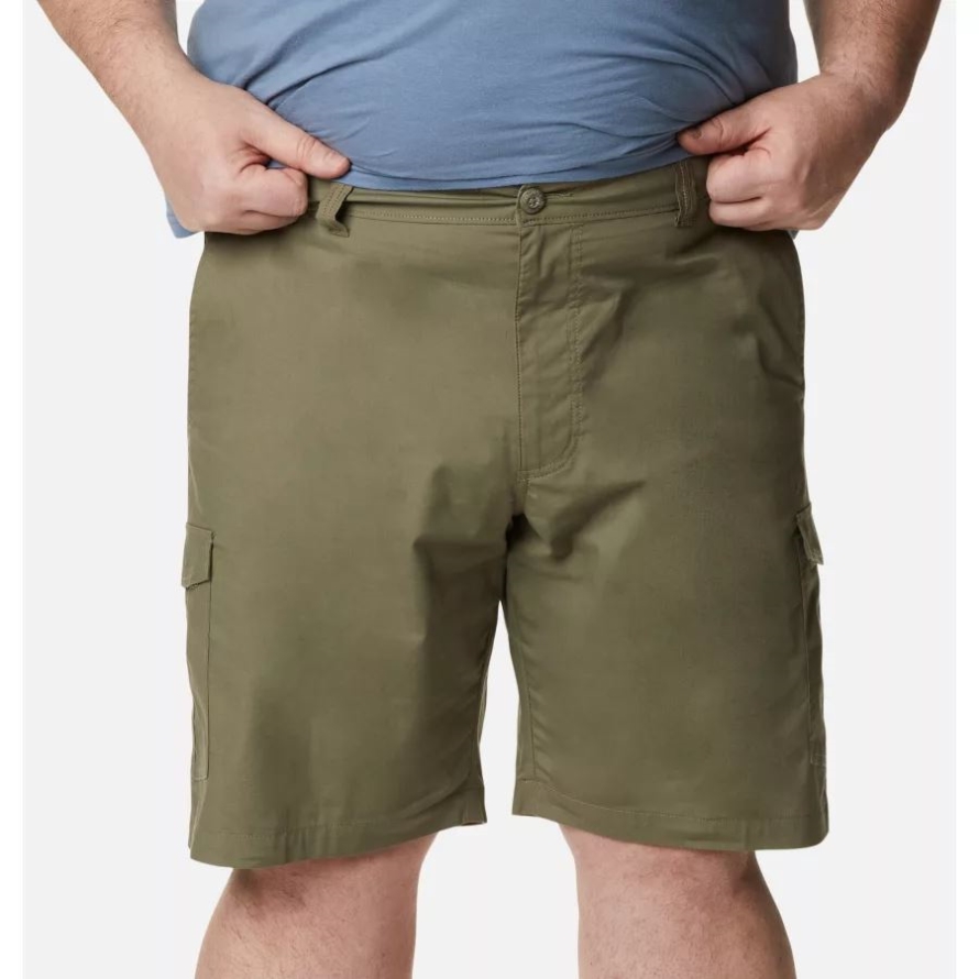 Columbia Stone Green Men's Brentyn Trail Cargo Shorts Big