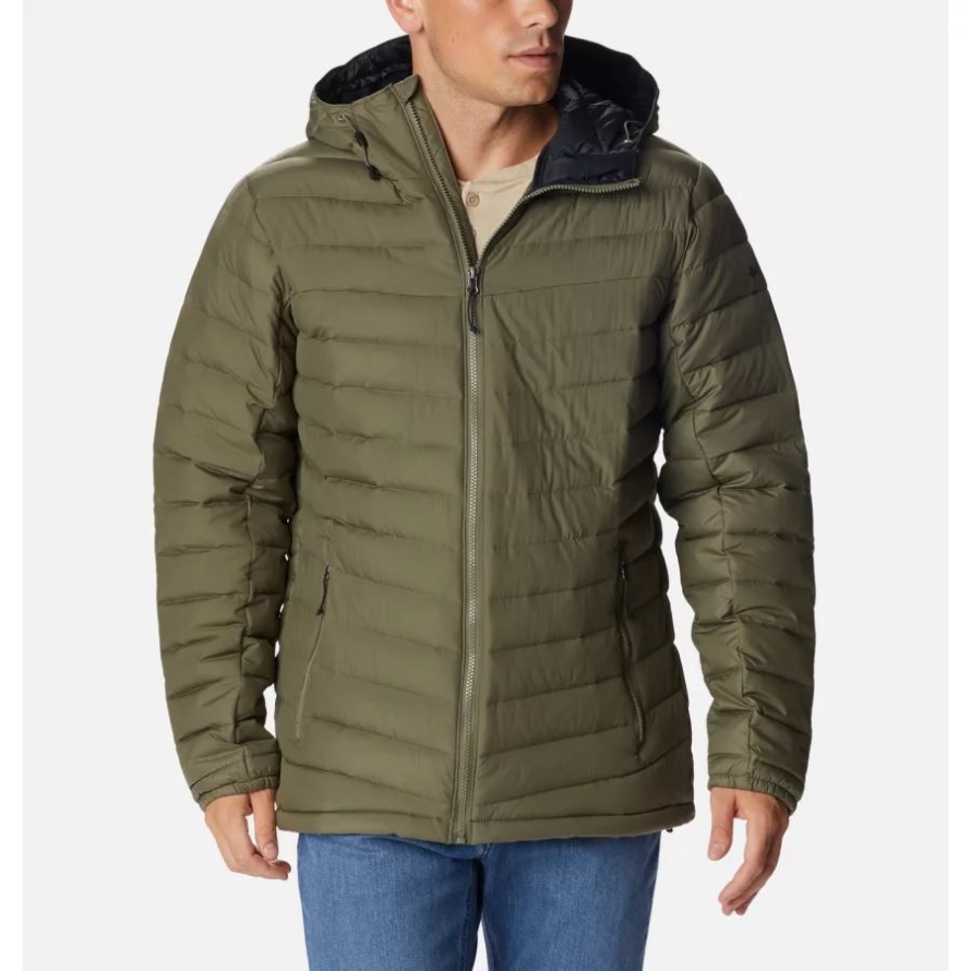 Columbia Stone Green Men's Slope Edge Hooded Insulated Jacket