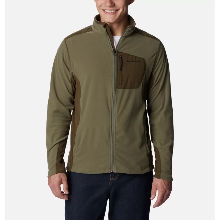 Columbia Stone Green/Olive Green Men's Klamath Range Full Zip Fleece Jacket