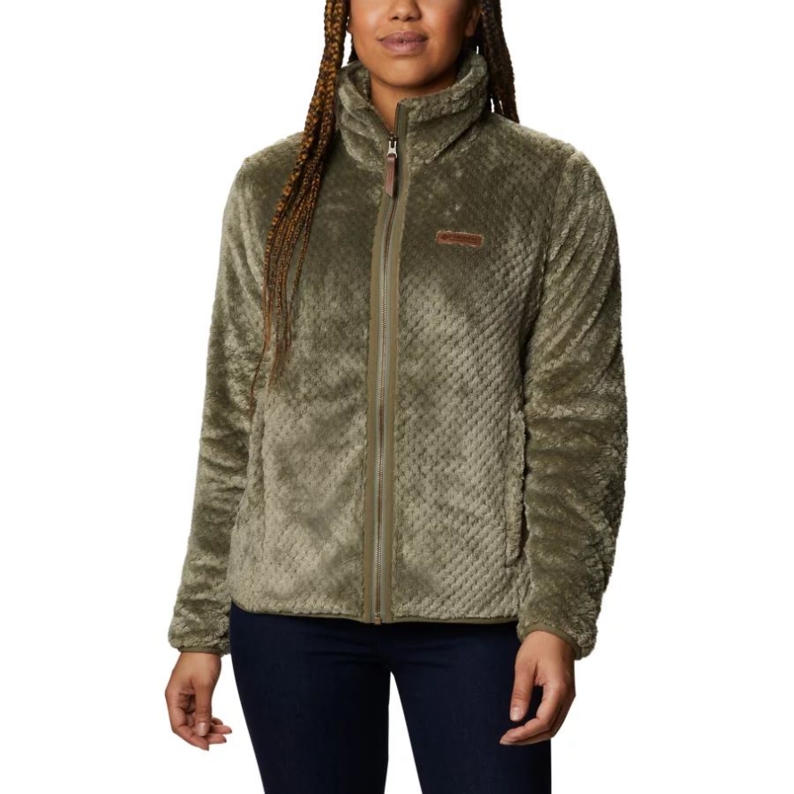 Columbia Stone Green Women's Fire Side II Sherpa Full Zip Fleece