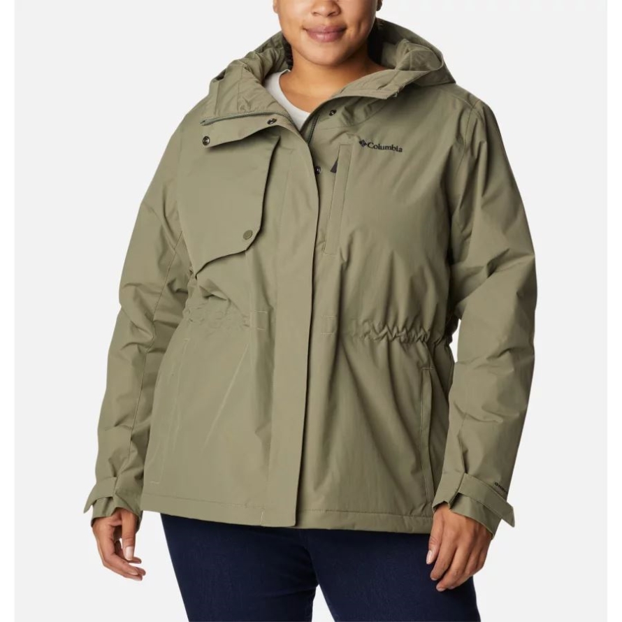 Columbia Stone Green Women's Hadley Trail Jacket Plus Size