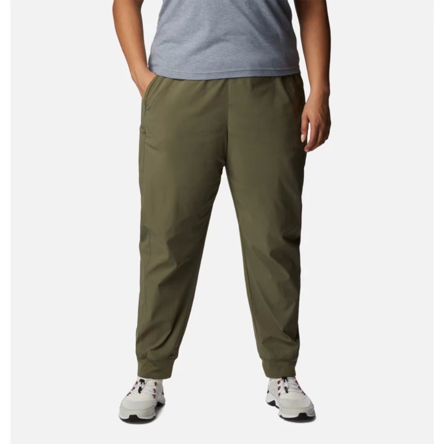 Columbia Stone Green Women's Leslie Falls Joggers Plus Size