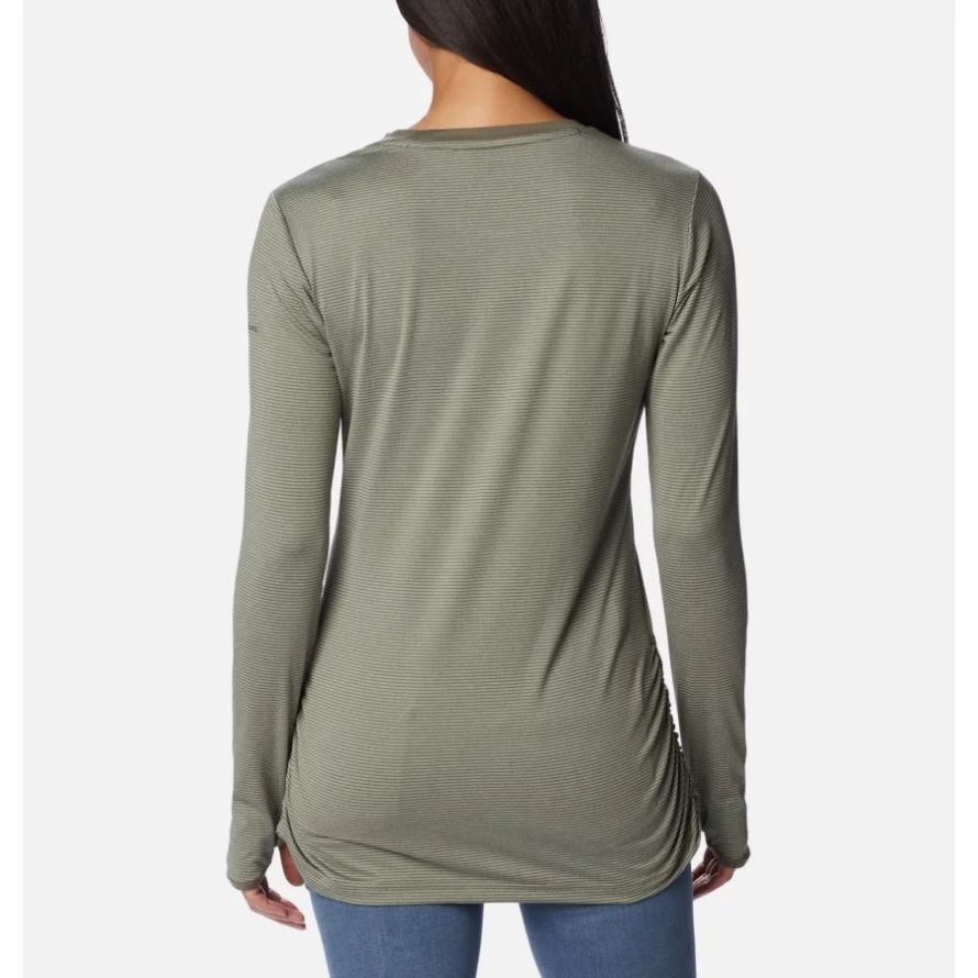 Columbia Stone Green Women's Leslie Falls Long Sleeve Shirt