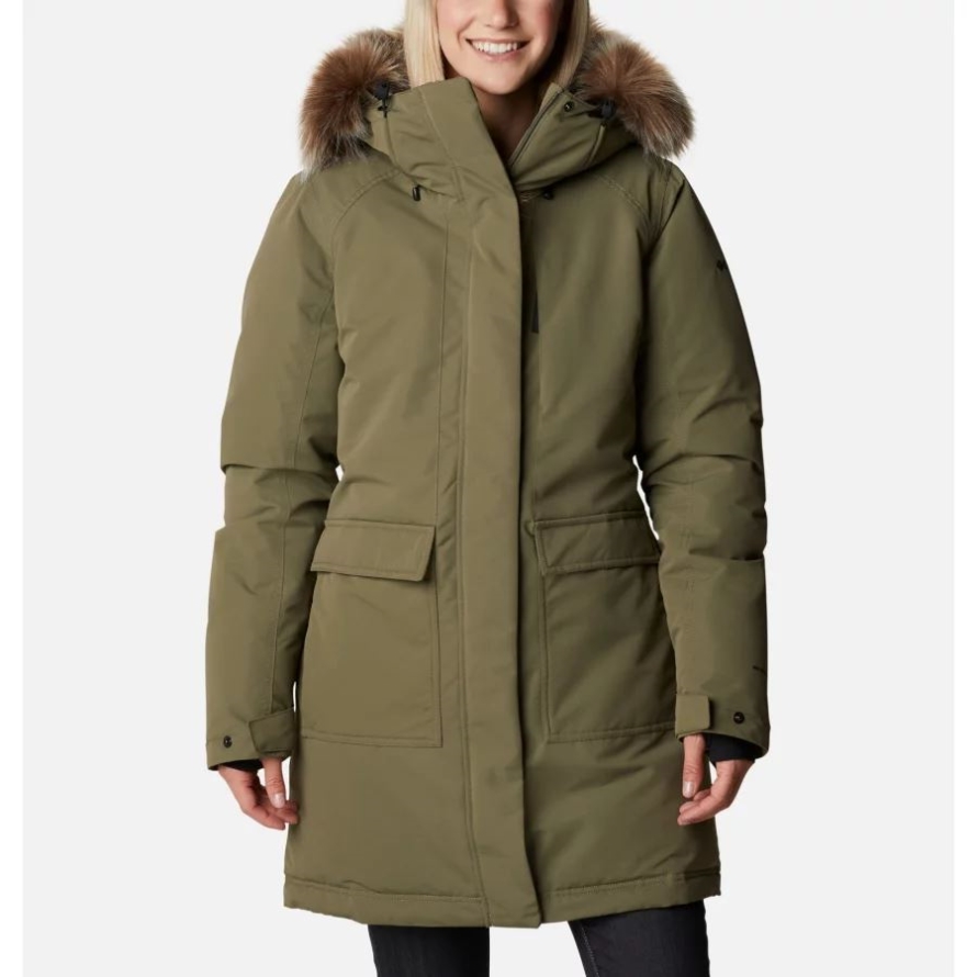 Columbia Stone Green Women's Little Si Waterproof Insulated Parka