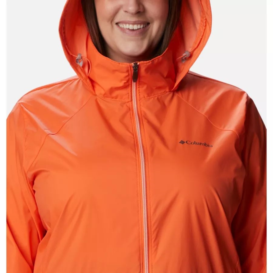Columbia Sunset Orange Women's Switchback III Jacket Plus Size