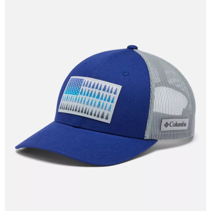 Columbia Tree Flag Mesh Snapback Low Crown Columbia Dark Sapphire/Cirrus Grey