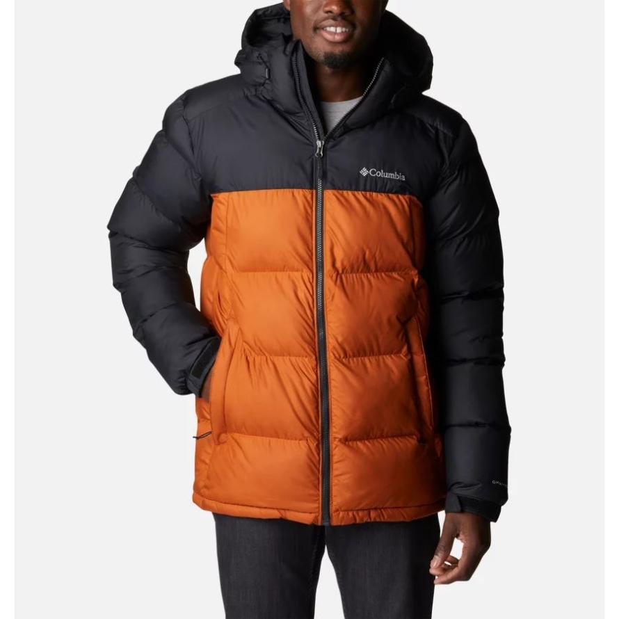 Columbia Warm Copper/Black Men's Pike Lake Hooded Down Jacket