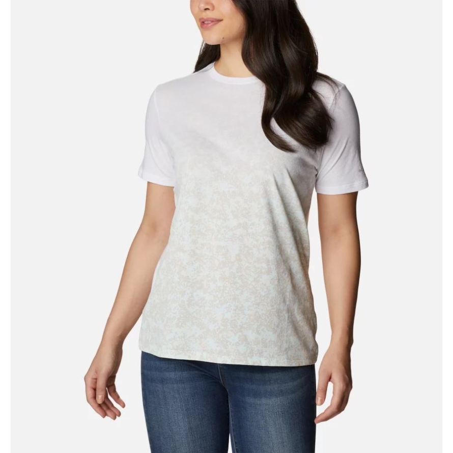 Columbia White/Dotty Disguise Women's Daisy Days Gradient Short Sleeve T-Shirt