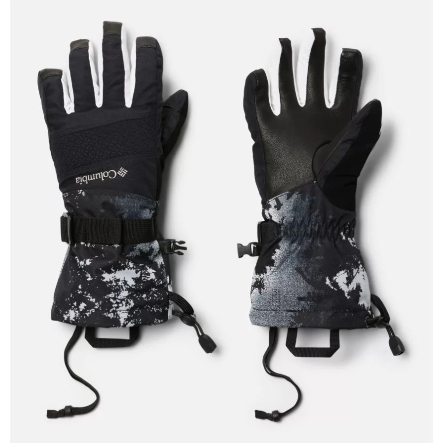 Columbia White LookUp Print Women's Whirlibird II Ski Gloves