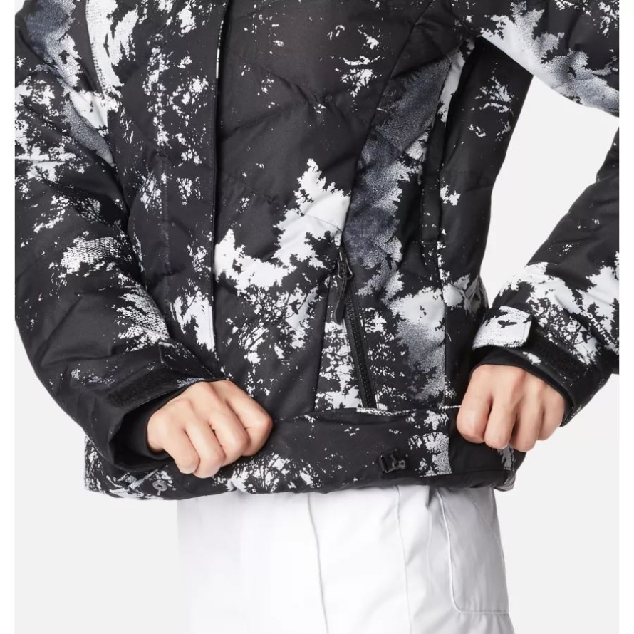 Columbia White Lookup Print Women's Lay D Down II Jacket