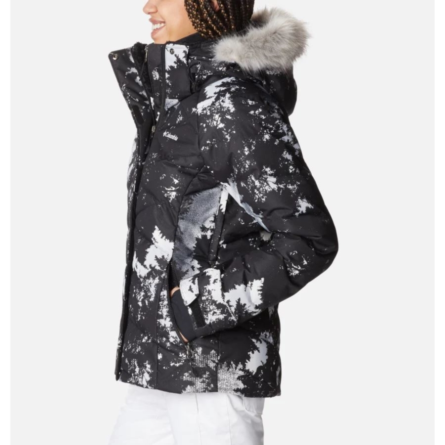 Columbia White Lookup Print Women's Lay D Down II Jacket
