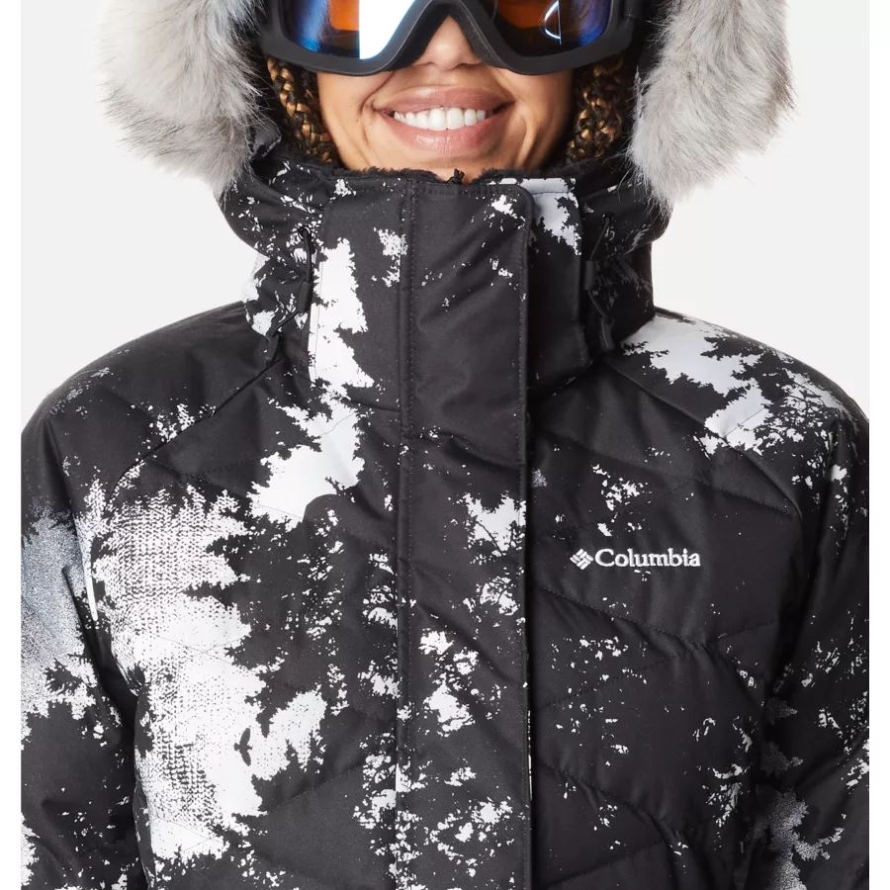 Columbia White Lookup Print Women's Lay D Down II Jacket