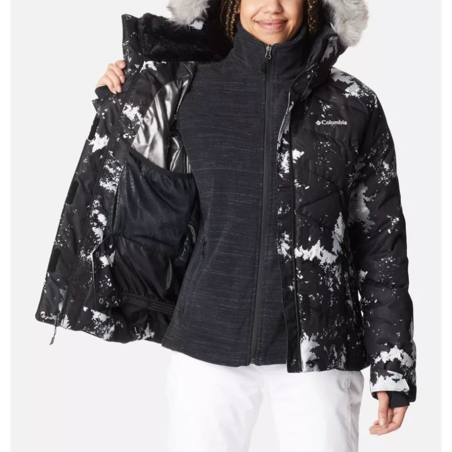 Columbia White Lookup Print Women's Lay D Down II Jacket