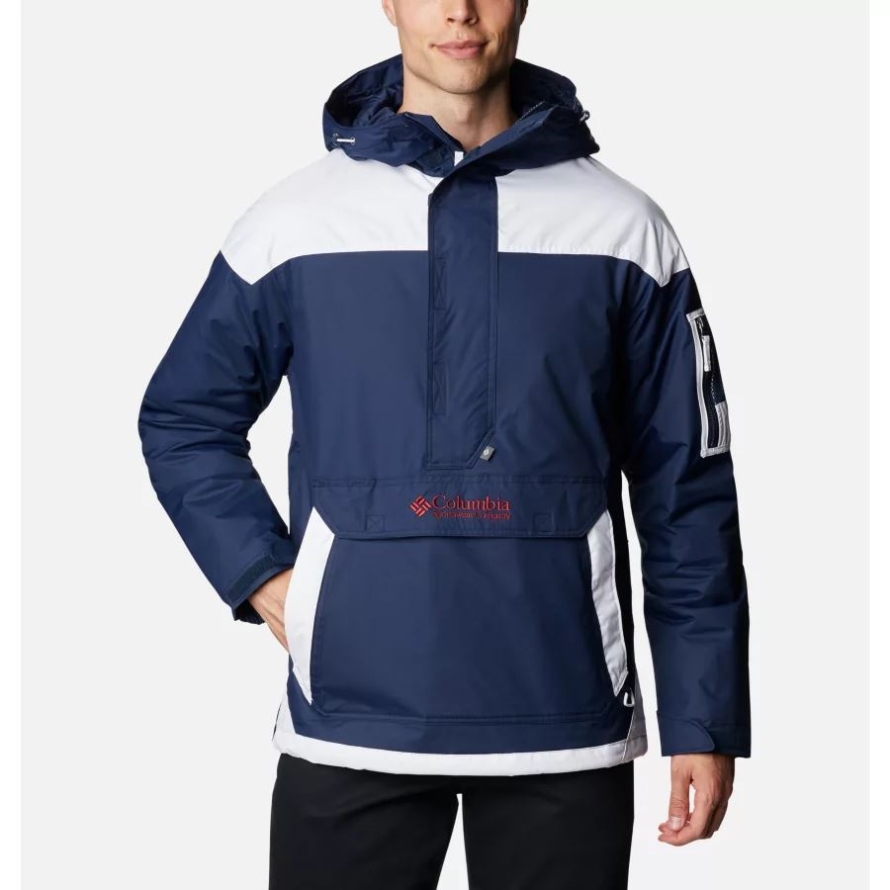 Columbia White Men's Challenger Pullover Anorak