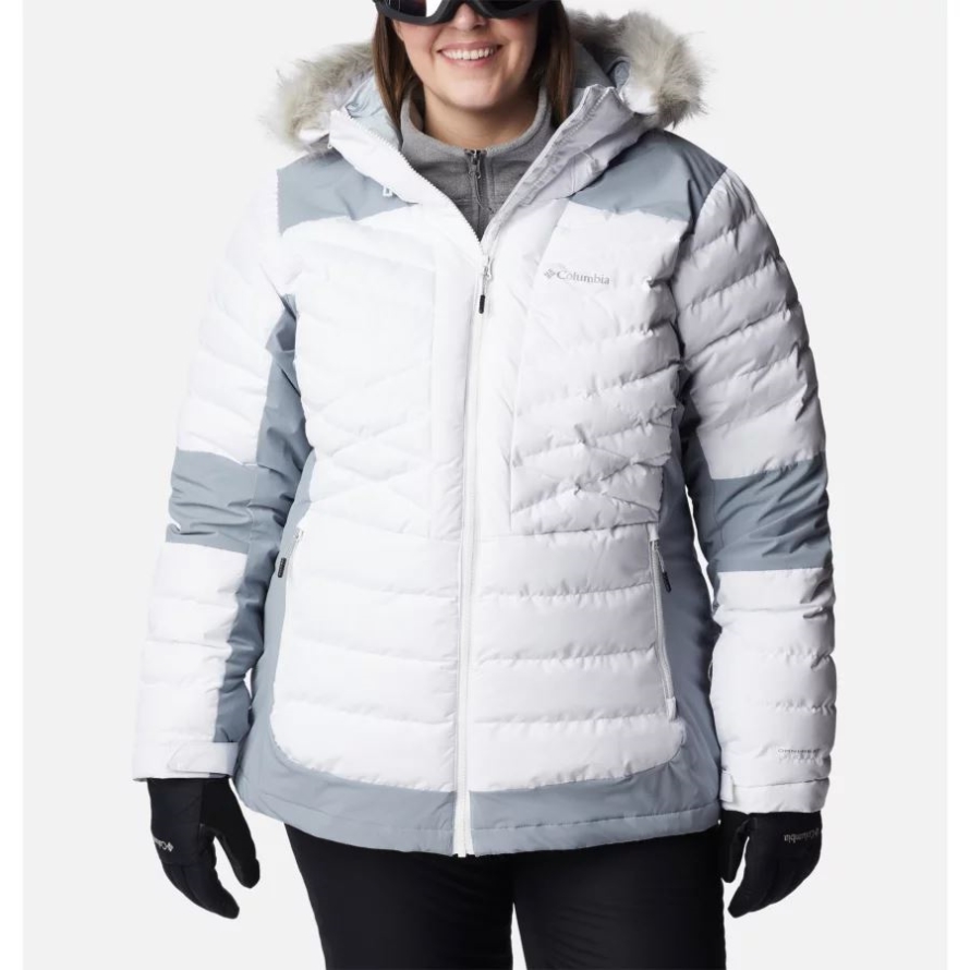 Columbia White/Tradewinds Grey Women's Bird Mountain Omni-Heat Infinity Insulated Jacket