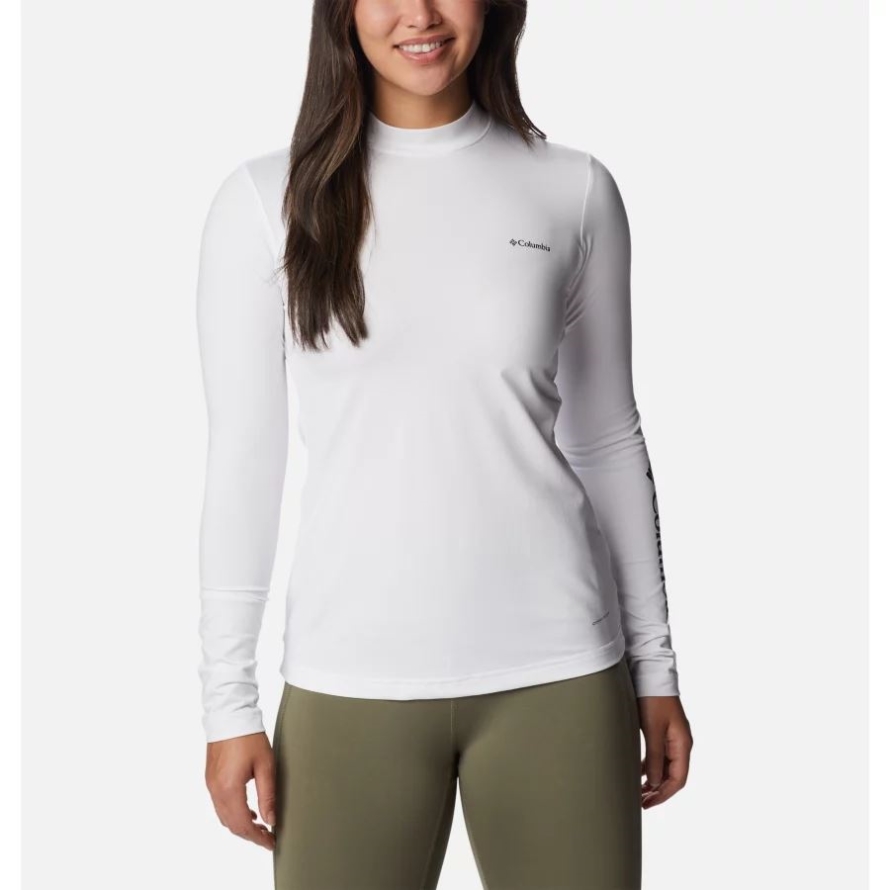 Columbia White Women's Hike Performance Long Sleeve T-Shirt