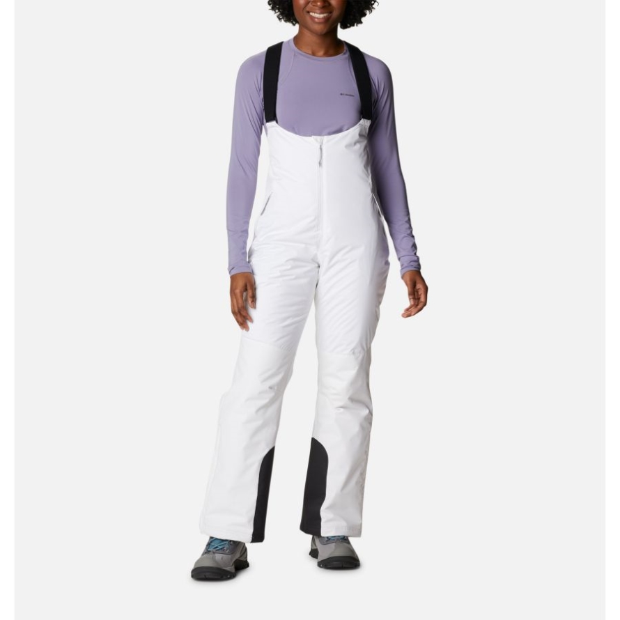Columbia White Women's Iceventure Waterproof Ski Bib