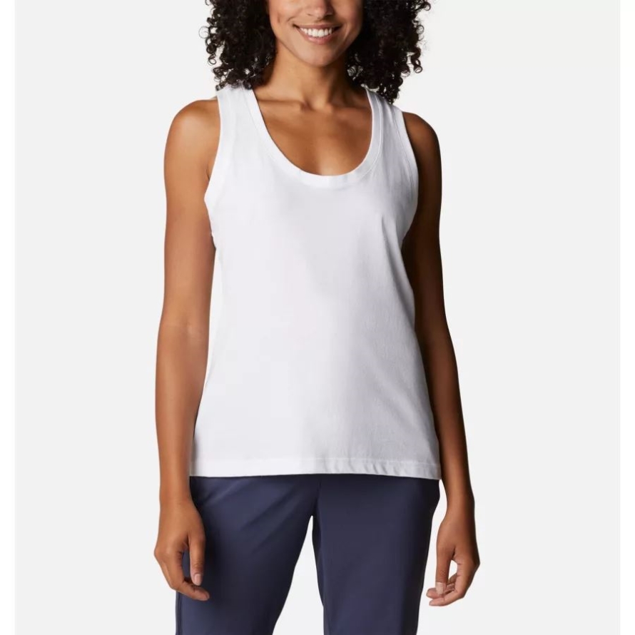 Columbia White Women's Sapphire Point Tank
