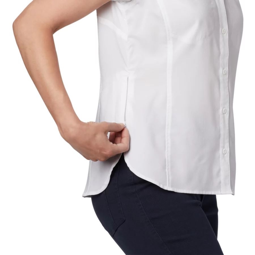 Columbia White Women's Silver Ridge Lite Short Sleeve