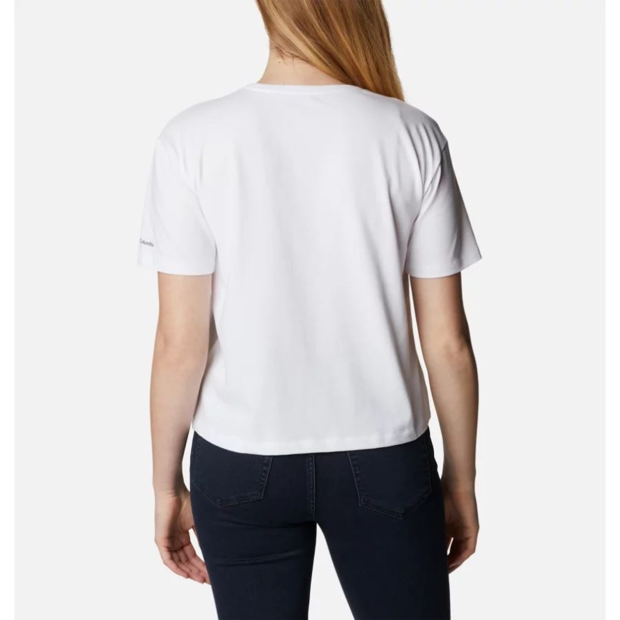 Columbia Women's Alpine Way II Casual T-Shirt White/Hyper Natural Pocket