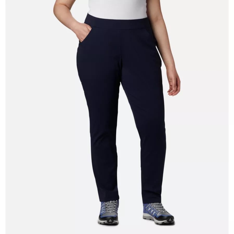 Columbia Women's Anytime Casual Pull On Pants Plus Size Dark Nocturnal