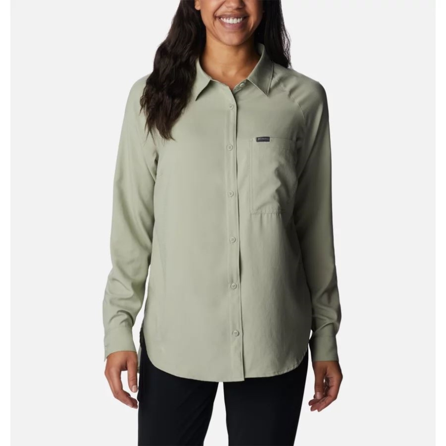 Columbia Women's Anytime Lite Long Sleeve Shirt Safari